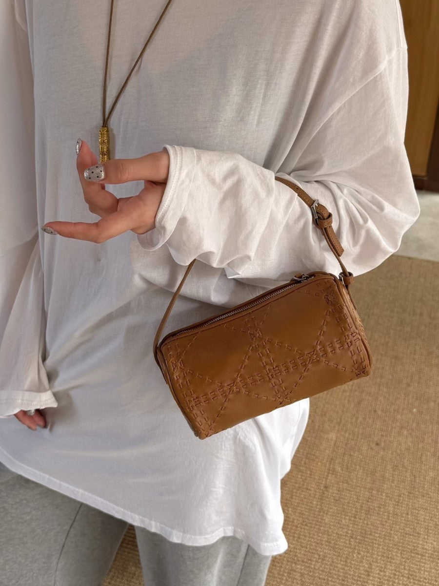 The 90s Baguette Inspired Leather Bag