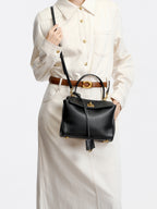Bolso de mano de piel inspirado en BALENCIAGA-RODEO para mujer