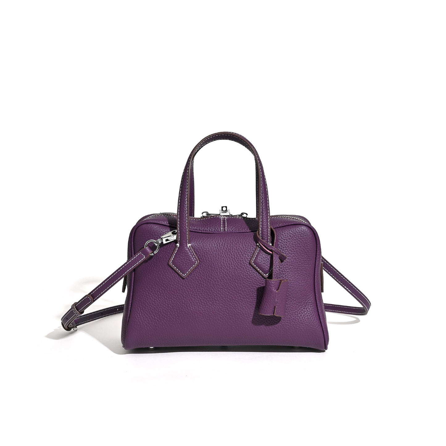 Victoria Style Classic Leather Shoulder Bag