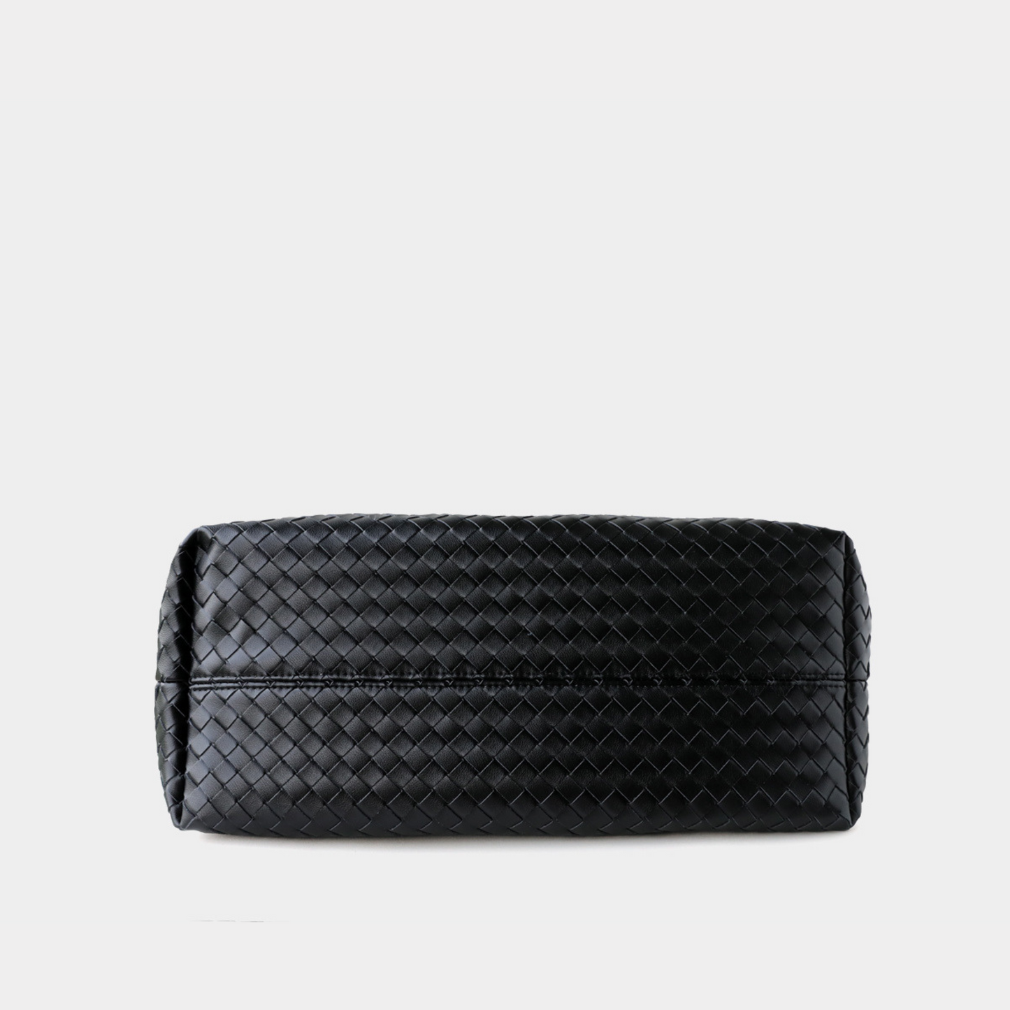 Woven Carryall Leather Shoulder Tote