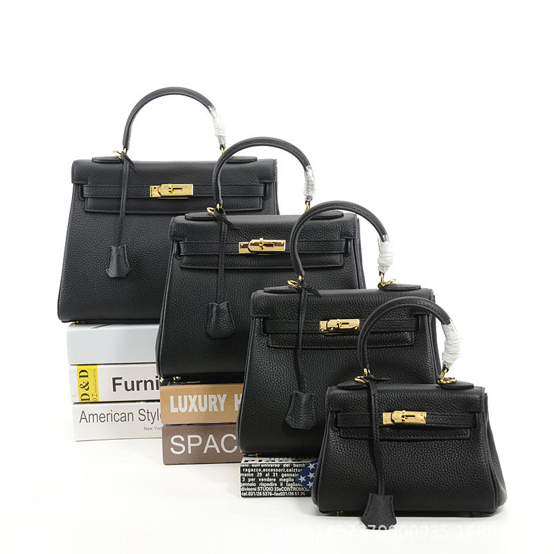 Retourne-Inspired Handcrafted Relaxed leather handbag