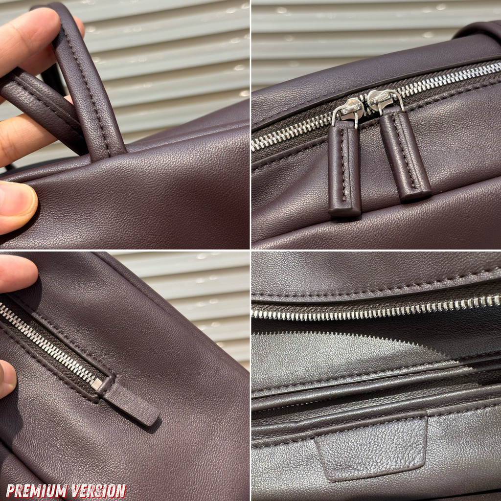Astra Bowling Minimalist Leather Shoulder Bag