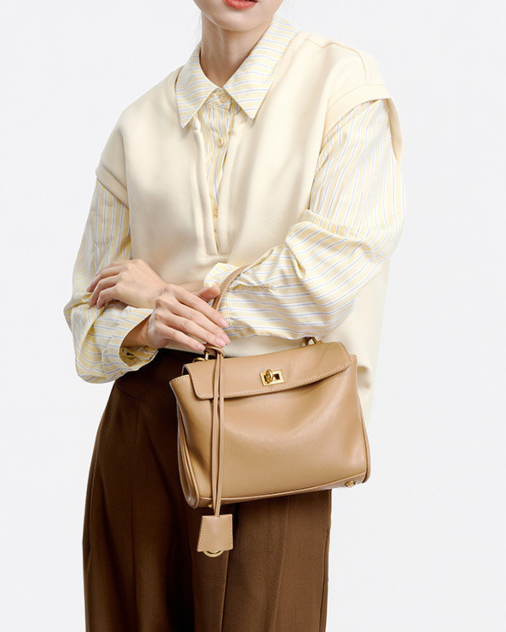 Minimalist Luxurious Soft Leather Handbag