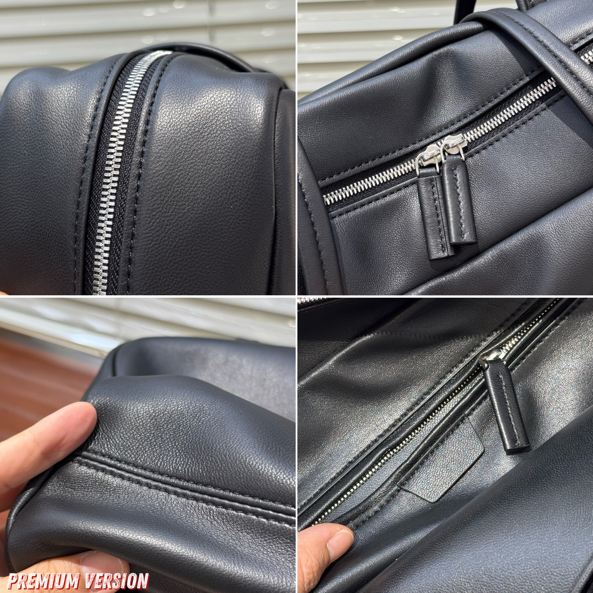Astra Bowling Minimalist Leather Shoulder Bag