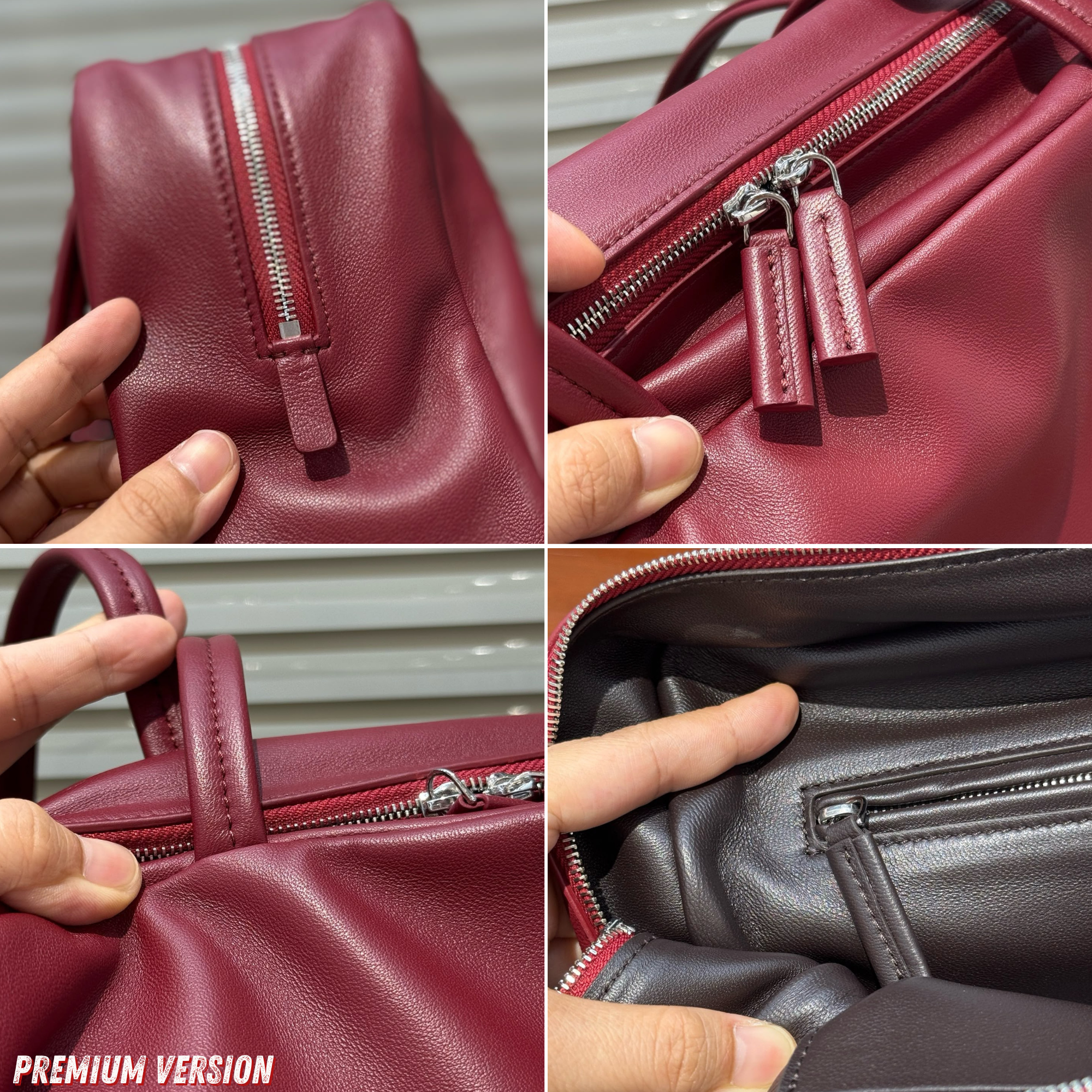 Astra Bowling Minimalist Leather Shoulder Bag