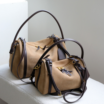 Top‑Handle Boston Leather Bag