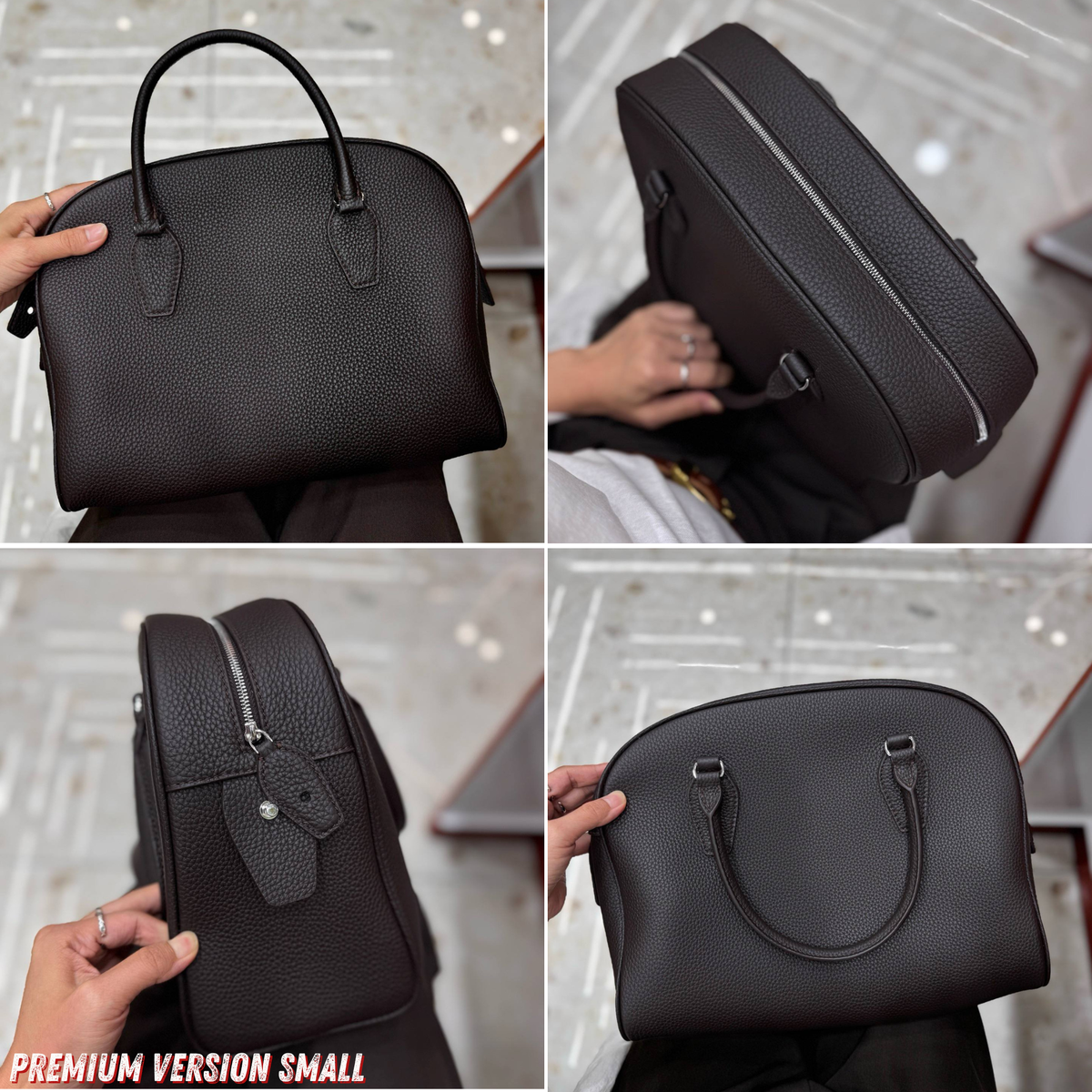 India-Inspired Hobo Leather Bag