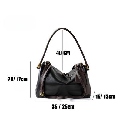 Top‑Handle Boston Leather Bag