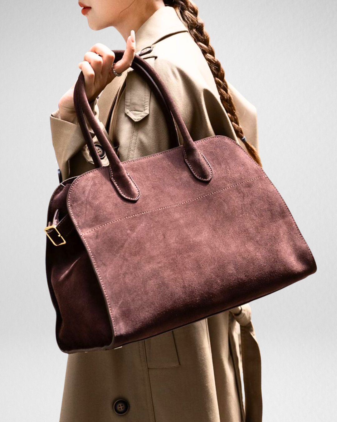Margaux Structured Leather Tote Bag