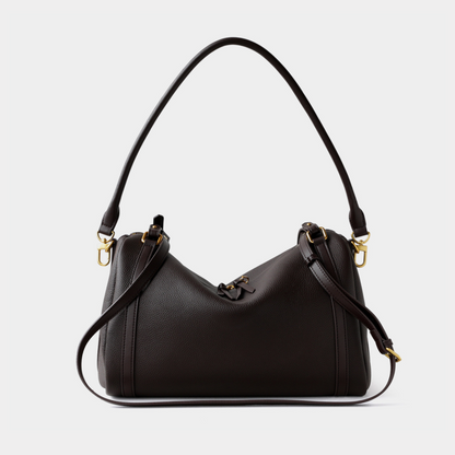 Top‑Handle Boston Leather Bag