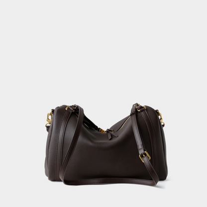 Top‑Handle Boston Leather Bag
