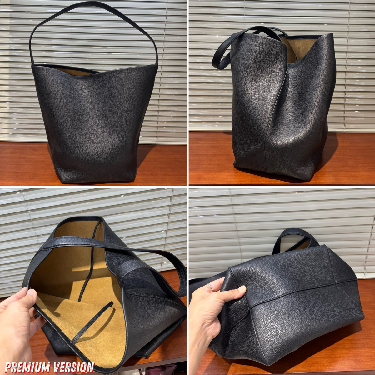 N/S Park Leather Tote Bag