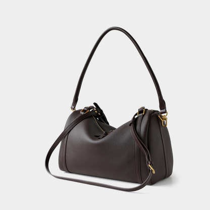 Top‑Handle Boston Leather Bag