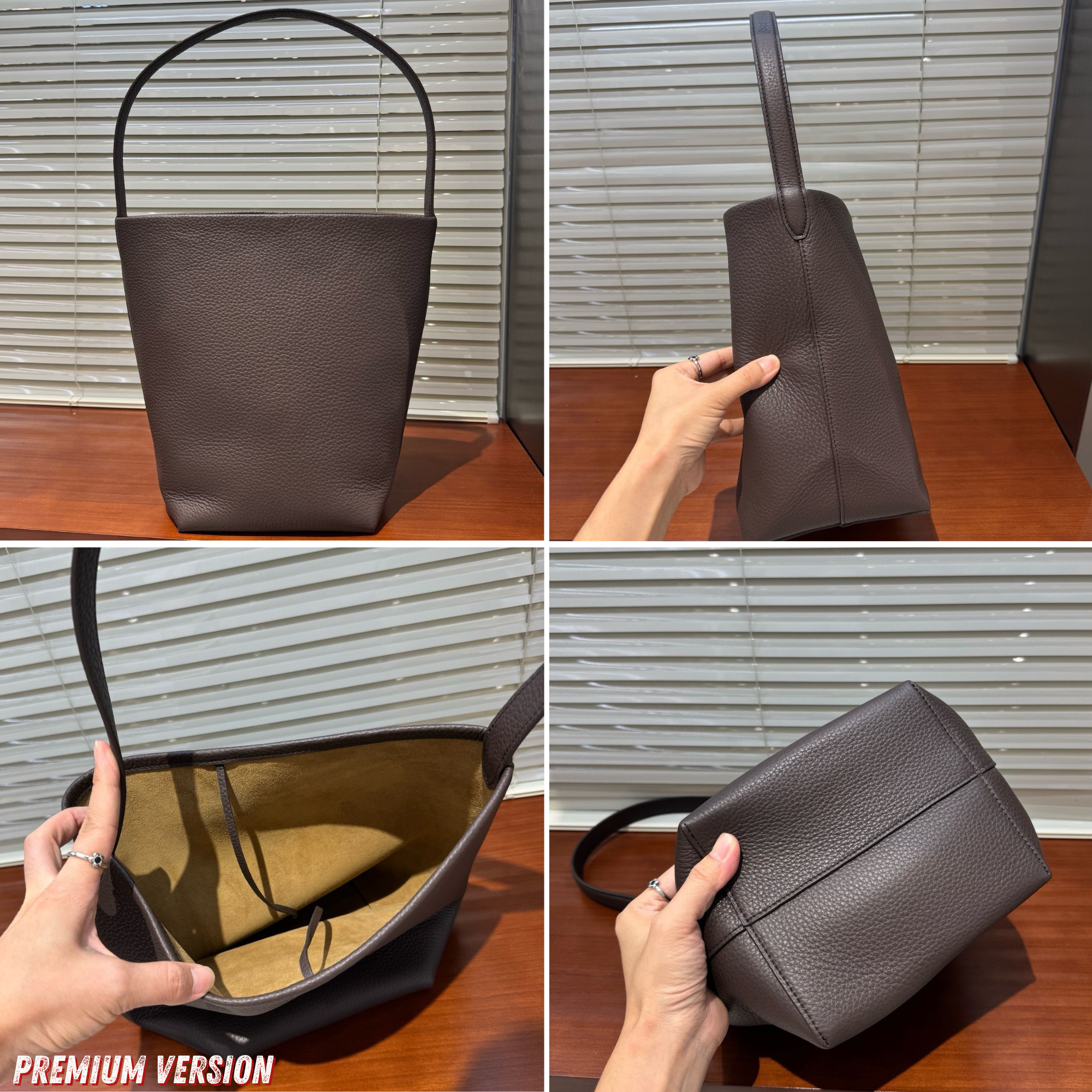 N/S Park Leather Tote Bag
