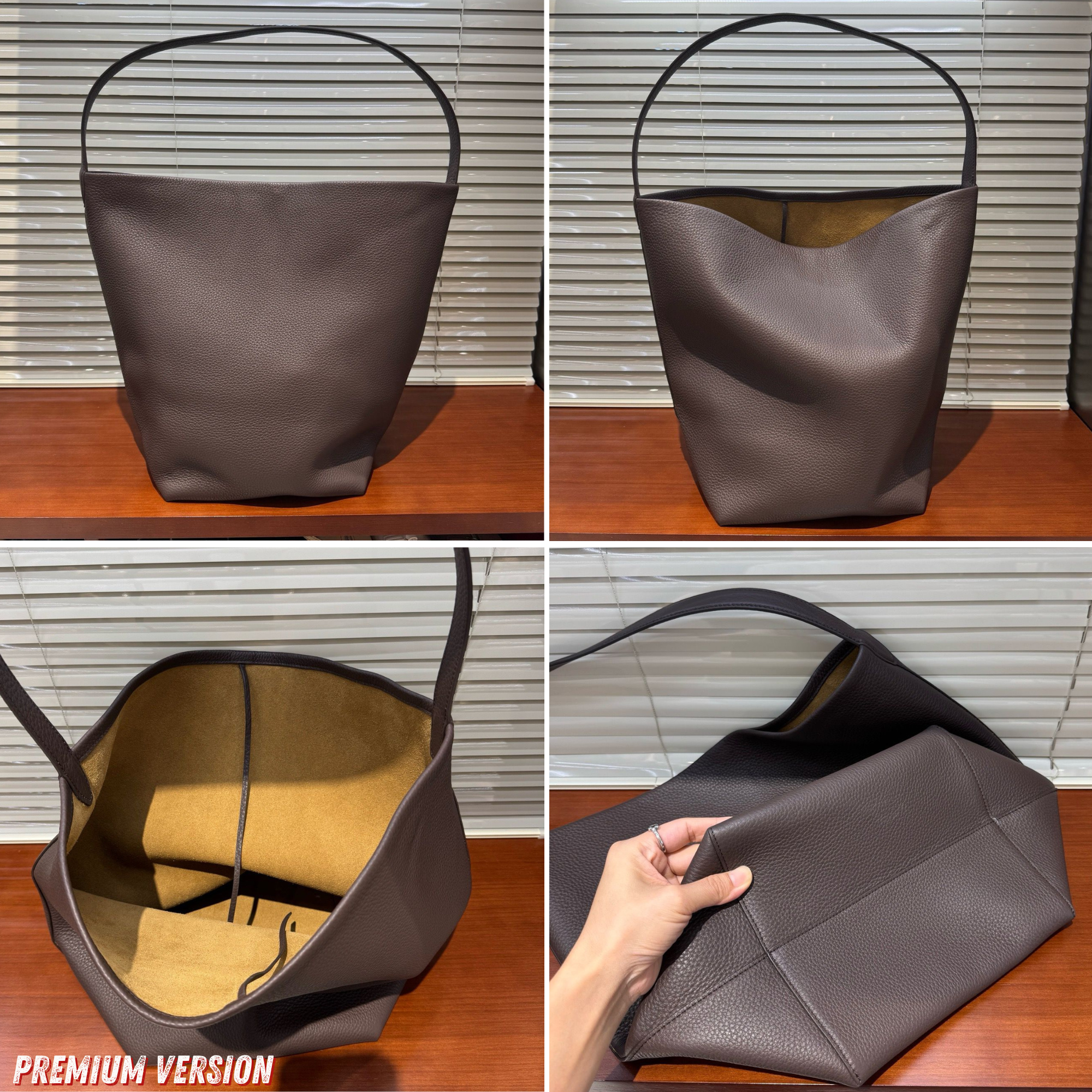 N/S Park Leather Tote Bag