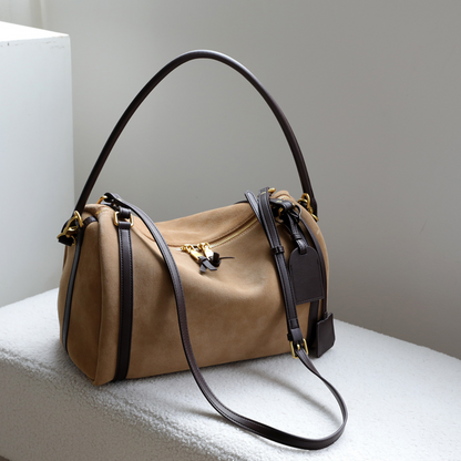 Top‑Handle Boston Leather Bag