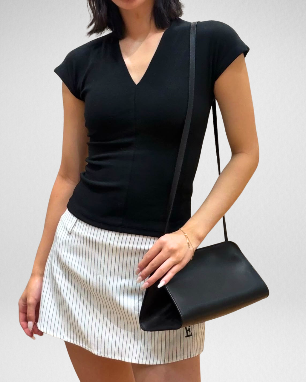 Peggy Minimalist Leather Shoulder Bag