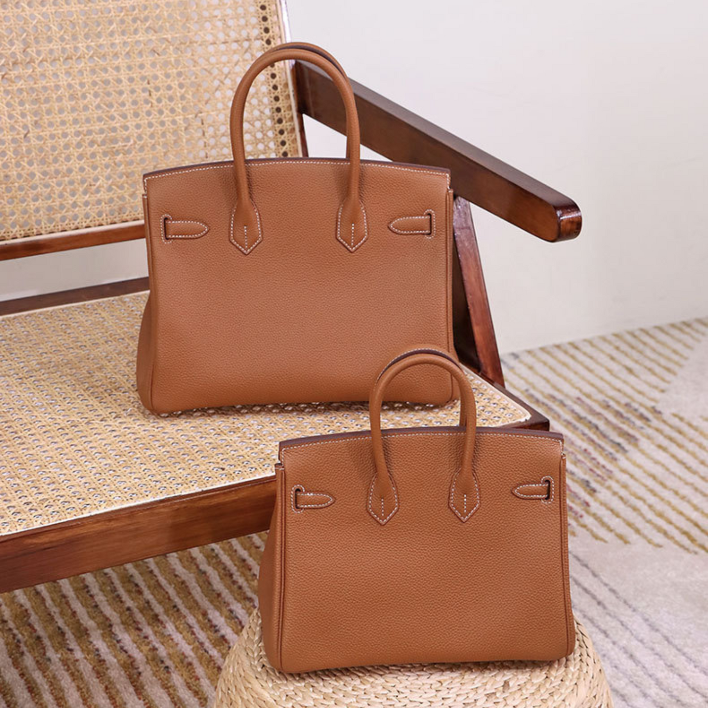 The "Hermes Togo Birkin" inspired Luxurious Leather Bag