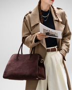 Margaux Structured Leather Tote Bag