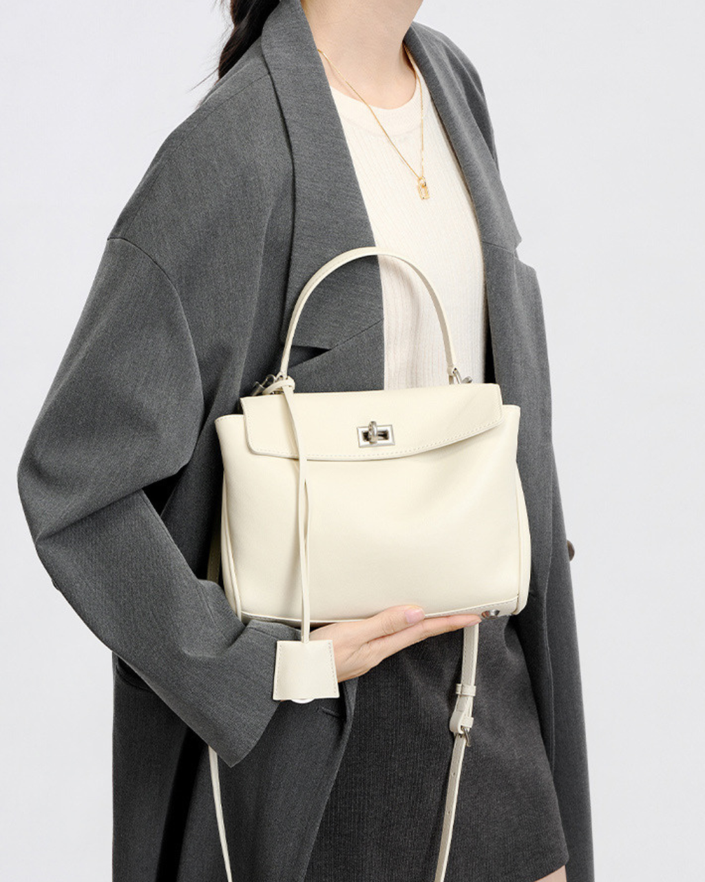 Minimalist Luxurious Soft Leather Handbag