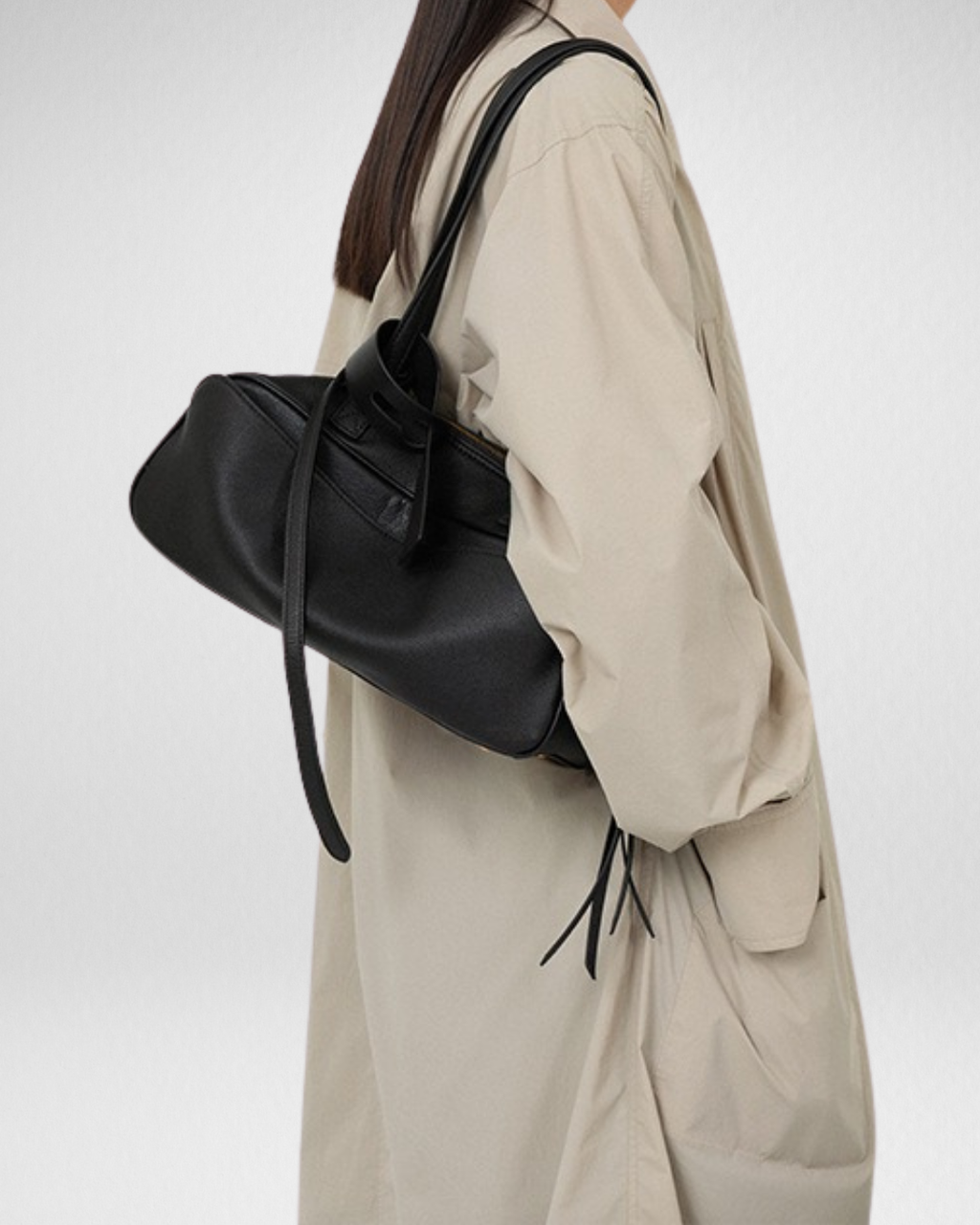 Bowling Shoulder Leather Bag