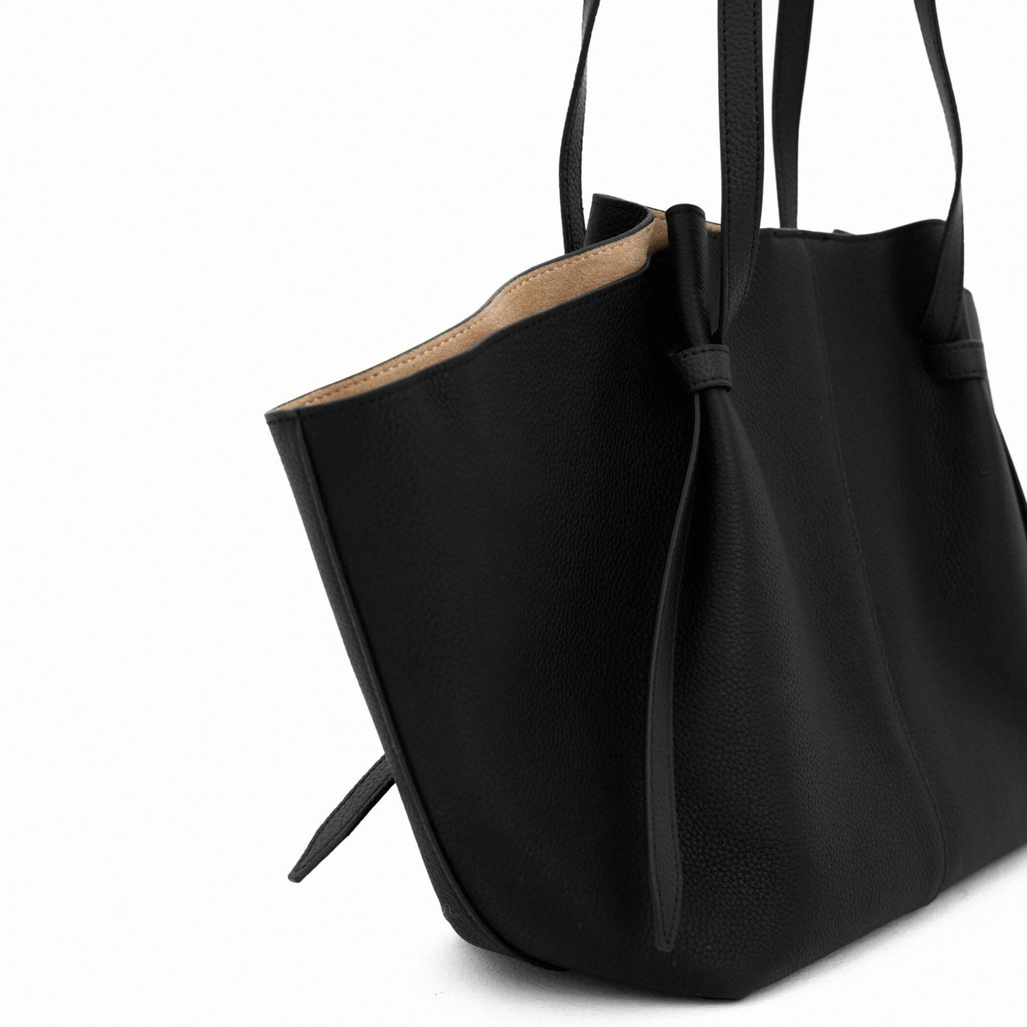 The Cinched Wing Luxury Leather Tote Bag