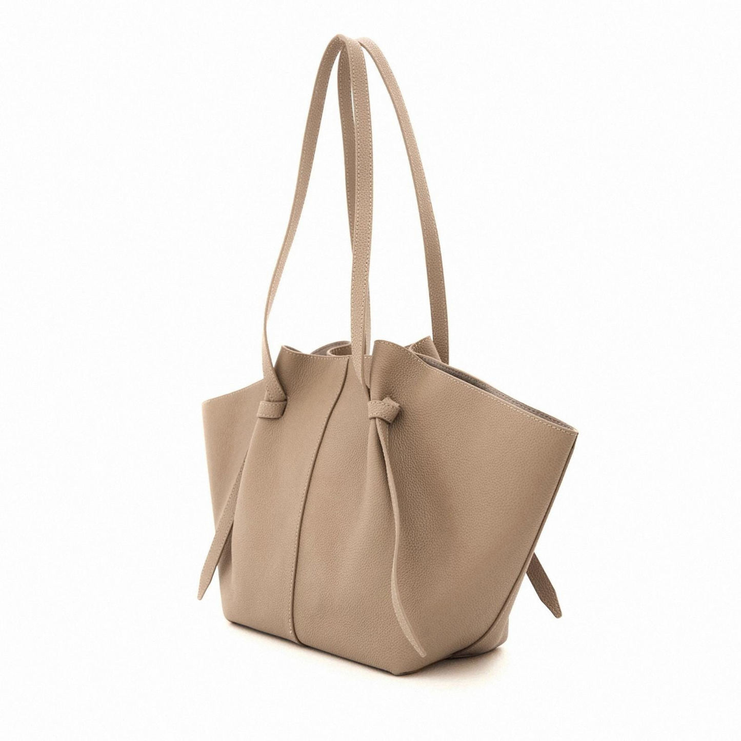 The Cinched Wing Luxury Leather Tote Bag