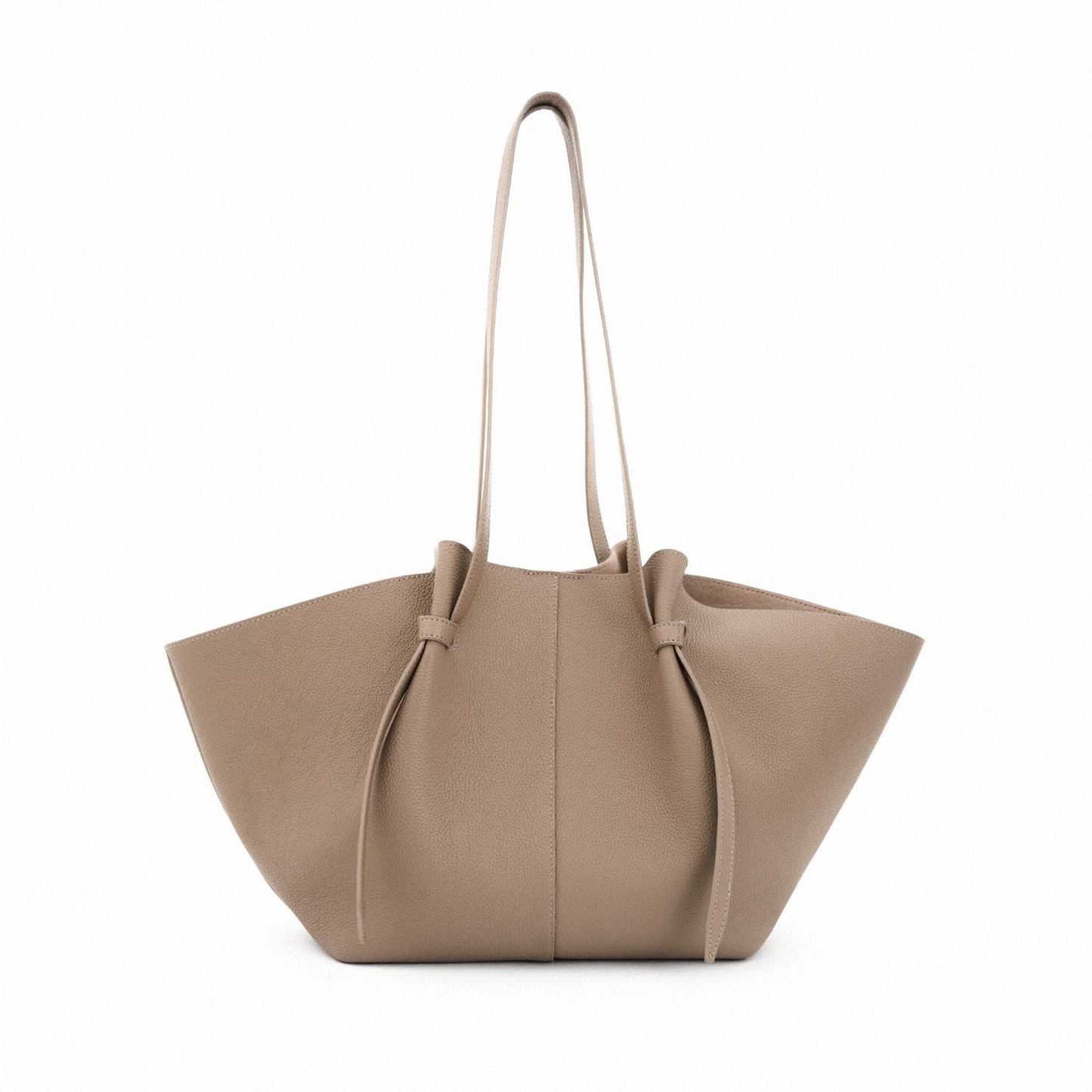 The Cinched Wing Luxury Leather Tote Bag