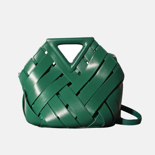 The "Bottega-Veneta-Intrecciato-inspired" Leather Basket Bag