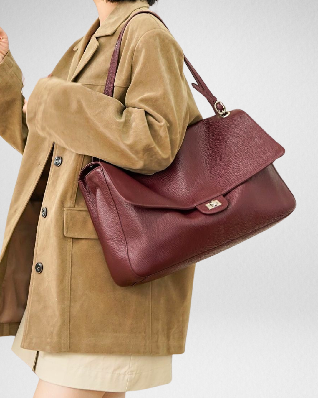 Sac à Bandoulière en Cuir "Rose Island"