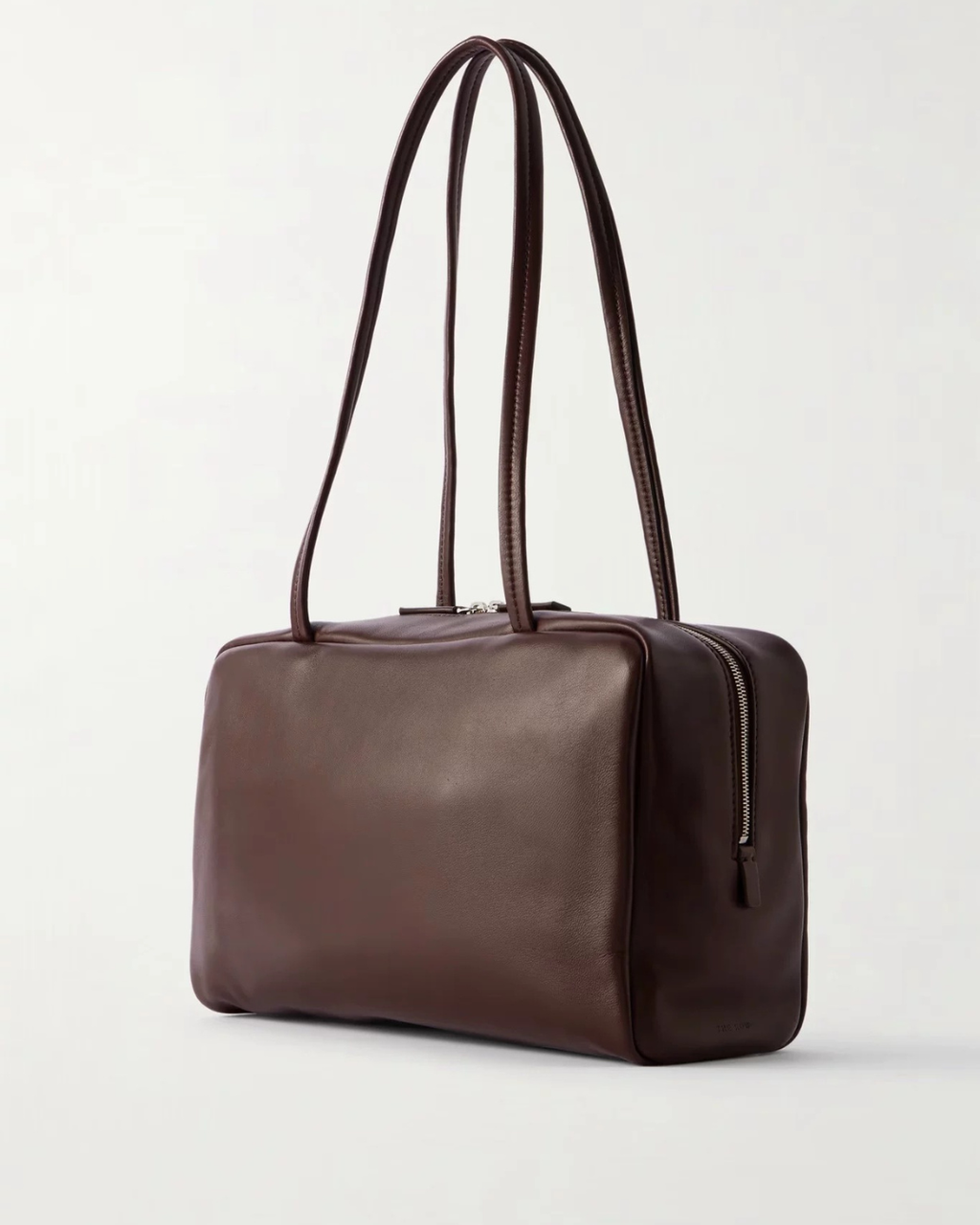 Astra Bowling Minimalist Leather Shoulder Bag