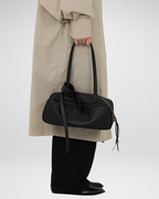 Bowling Shoulder Leather Bag