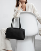 Astra Bowling Minimalist Leather Shoulder Bag