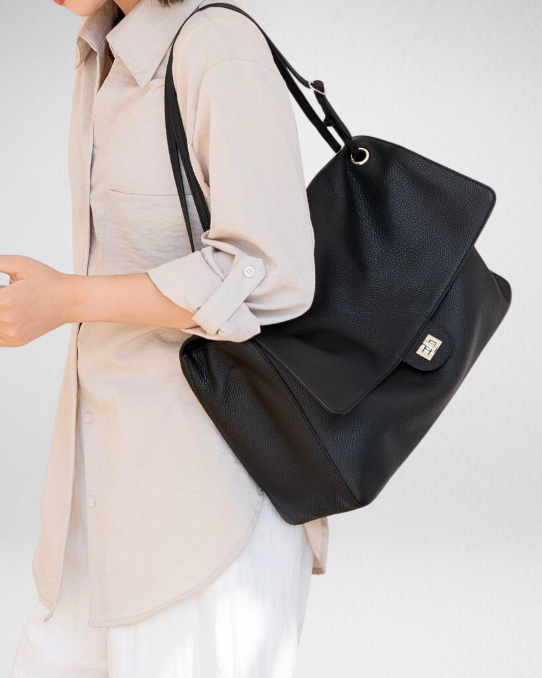 Sac à Bandoulière en Cuir "Rose Island"