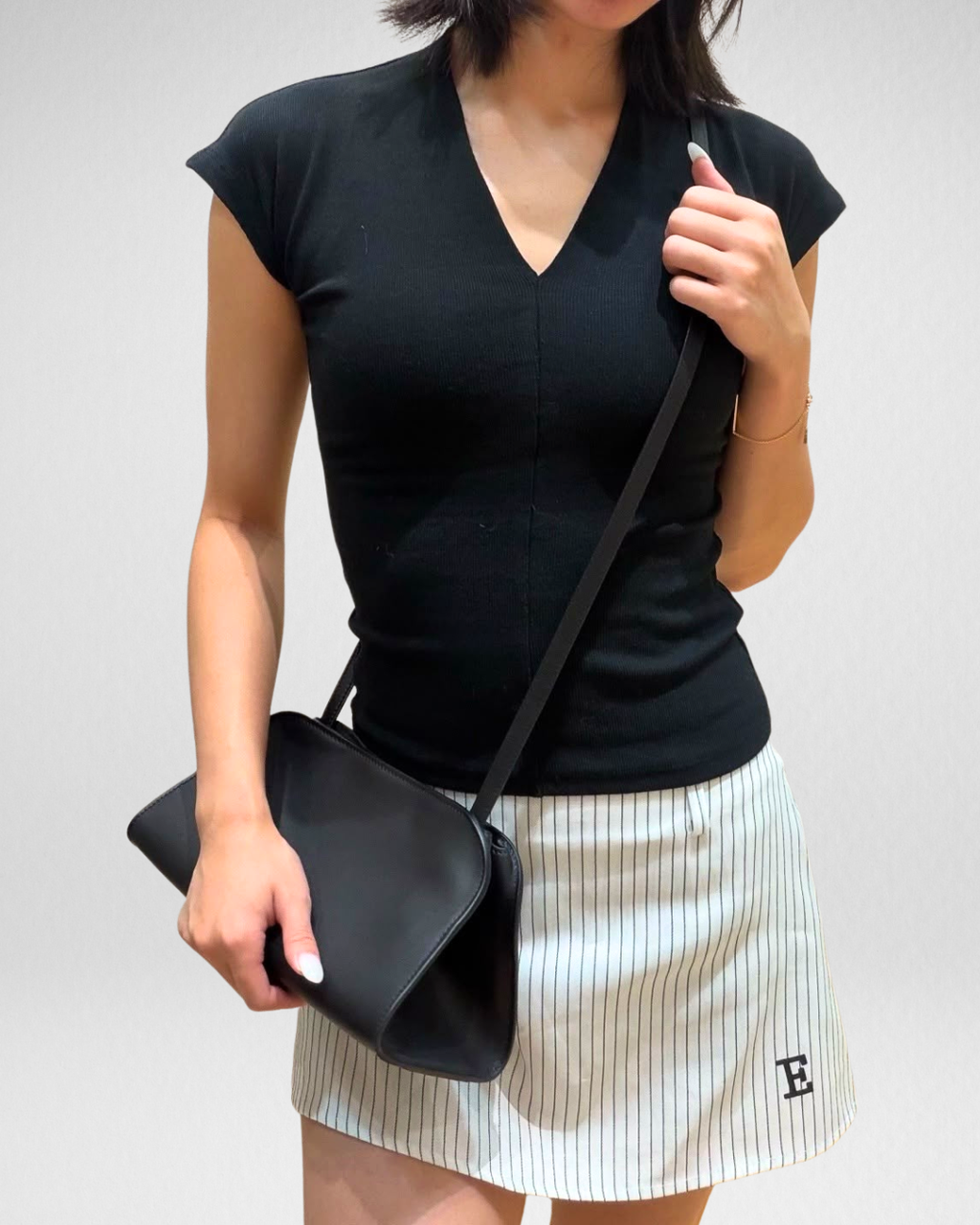 Peggy Minimalist Leather Shoulder Bag