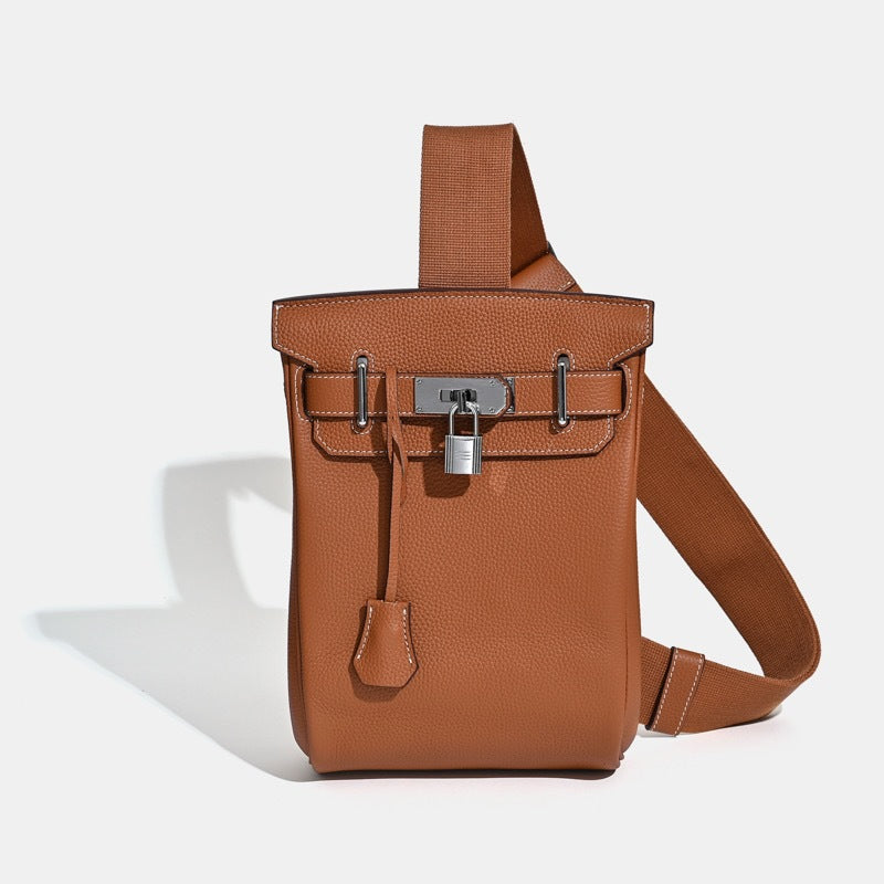 The Crossbody Leather Backpack