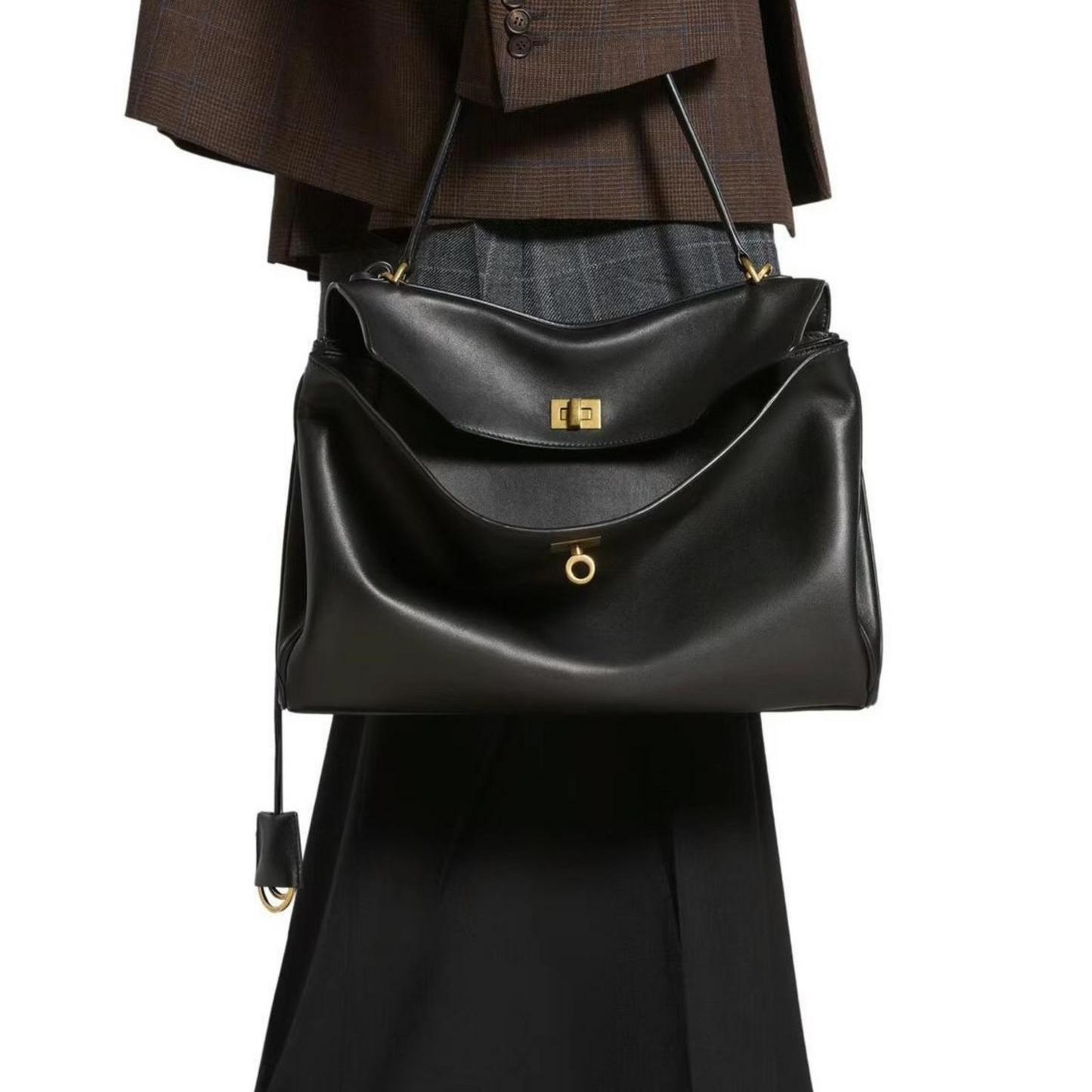 Women's BALENCIAGA-RODEO Inspired Leather Handbag - Trendiesty Worldwide