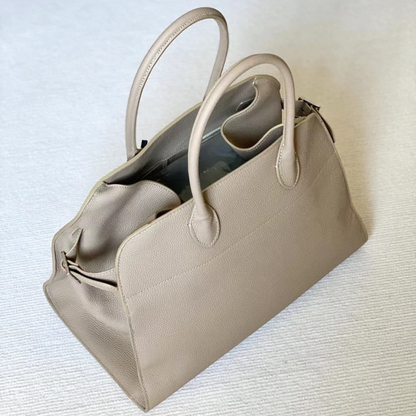 The "Row-Margaux-inspired" Luxurious Leather Tote Bag - Trendiesty Worldwide