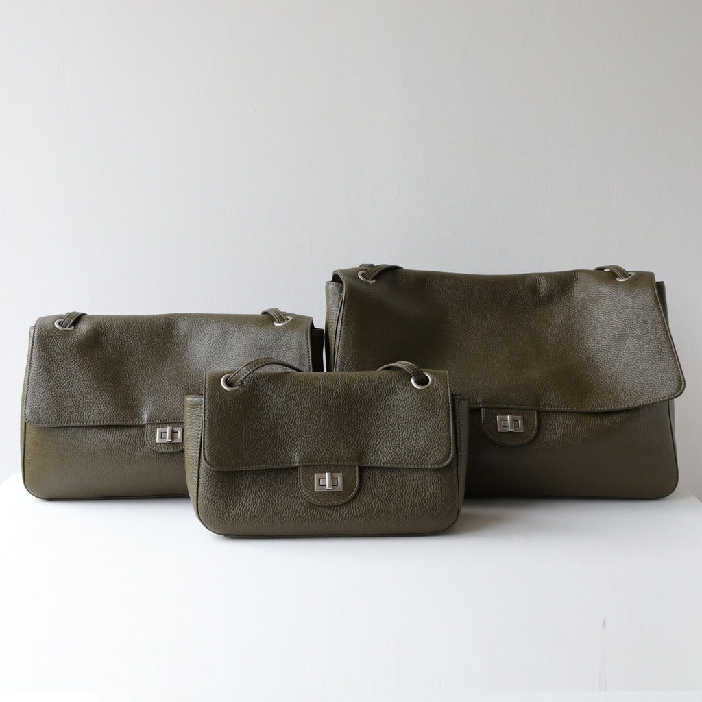 MaxiFlap Leather Shoulder Bag