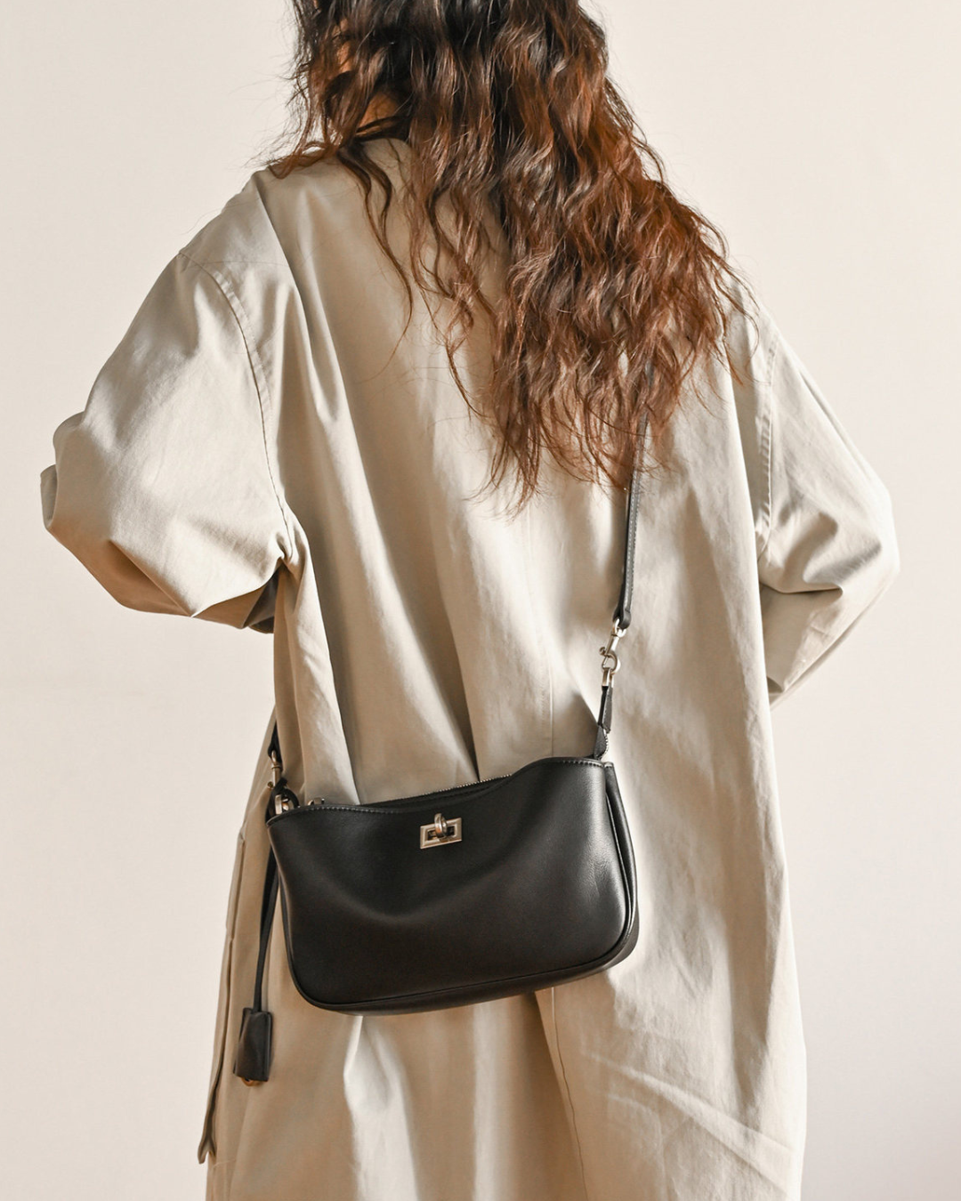 Bolso de mano de piel inspirado en BALENCIAGA-RODEO para mujer