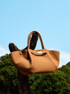 Midi NY Structured Leather Tote Bag