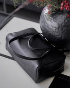 Astra Bowling Minimalist Leather Shoulder Bag