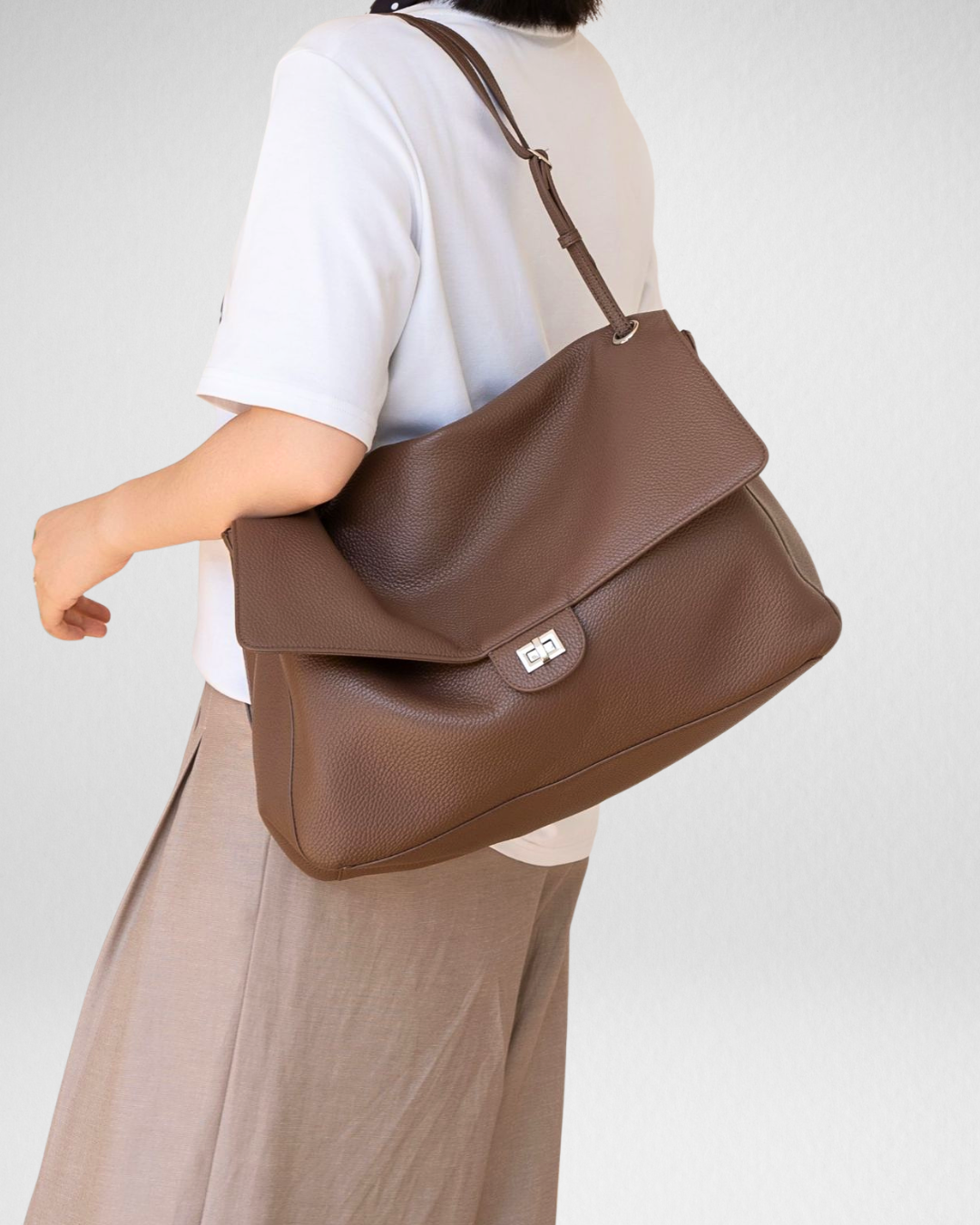 Sac à Bandoulière en Cuir "Rose Island"