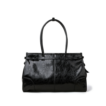 Prada-Inspired First Layer Wax Leather Shoulder Bag