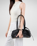 Bowling Shoulder Leather Bag