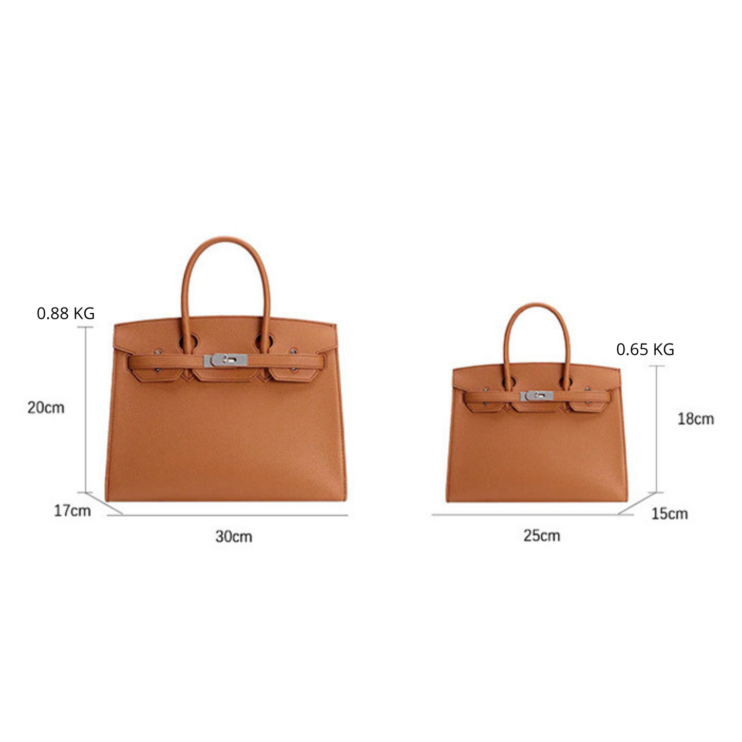 The "Hermes Togo Birkin" inspired Luxurious Leather Bag