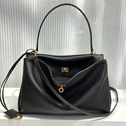 Bolso de mano de piel inspirado en BALENCIAGA-RODEO para mujer