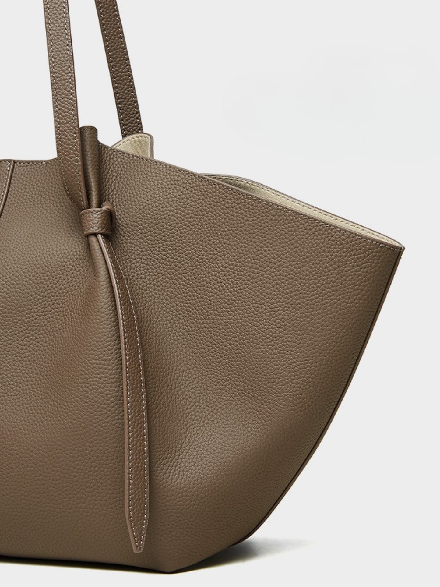 The Cinched Wing Luxury Leather Tote Bag