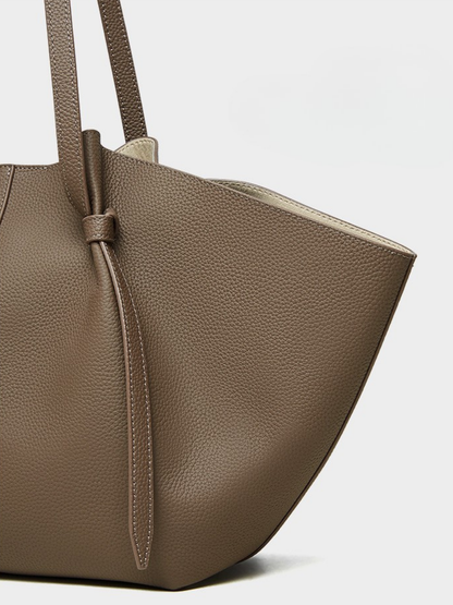 The Cinched Wing Luxury Leather Tote Bag