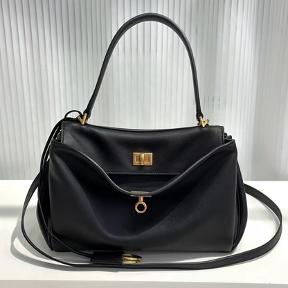 Bolso de mano de piel inspirado en BALENCIAGA-RODEO para mujer